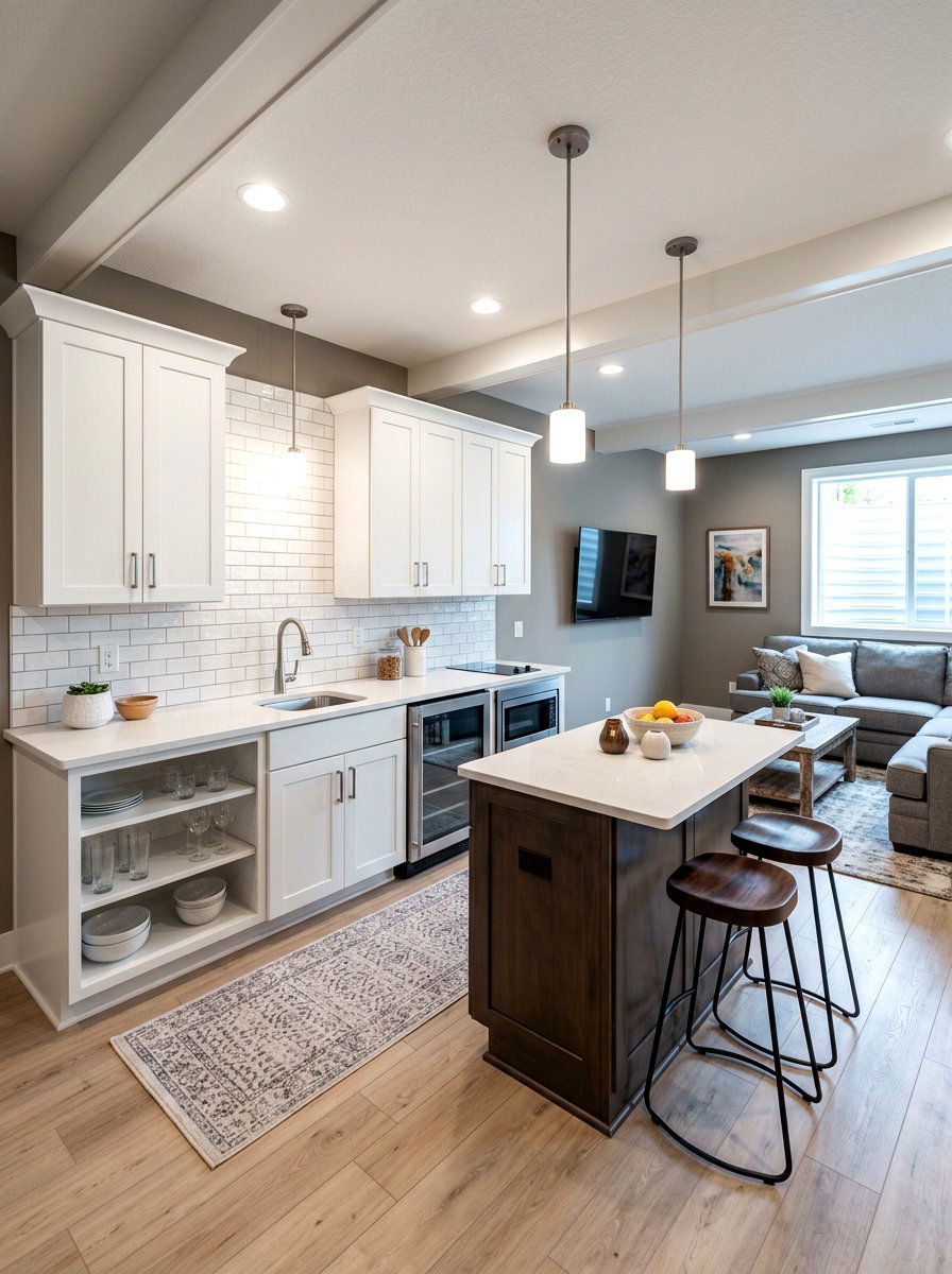 Basement kitchenette - 30 basement ideas