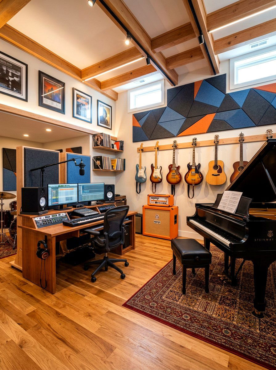 Basement music room - 30 basement ideas