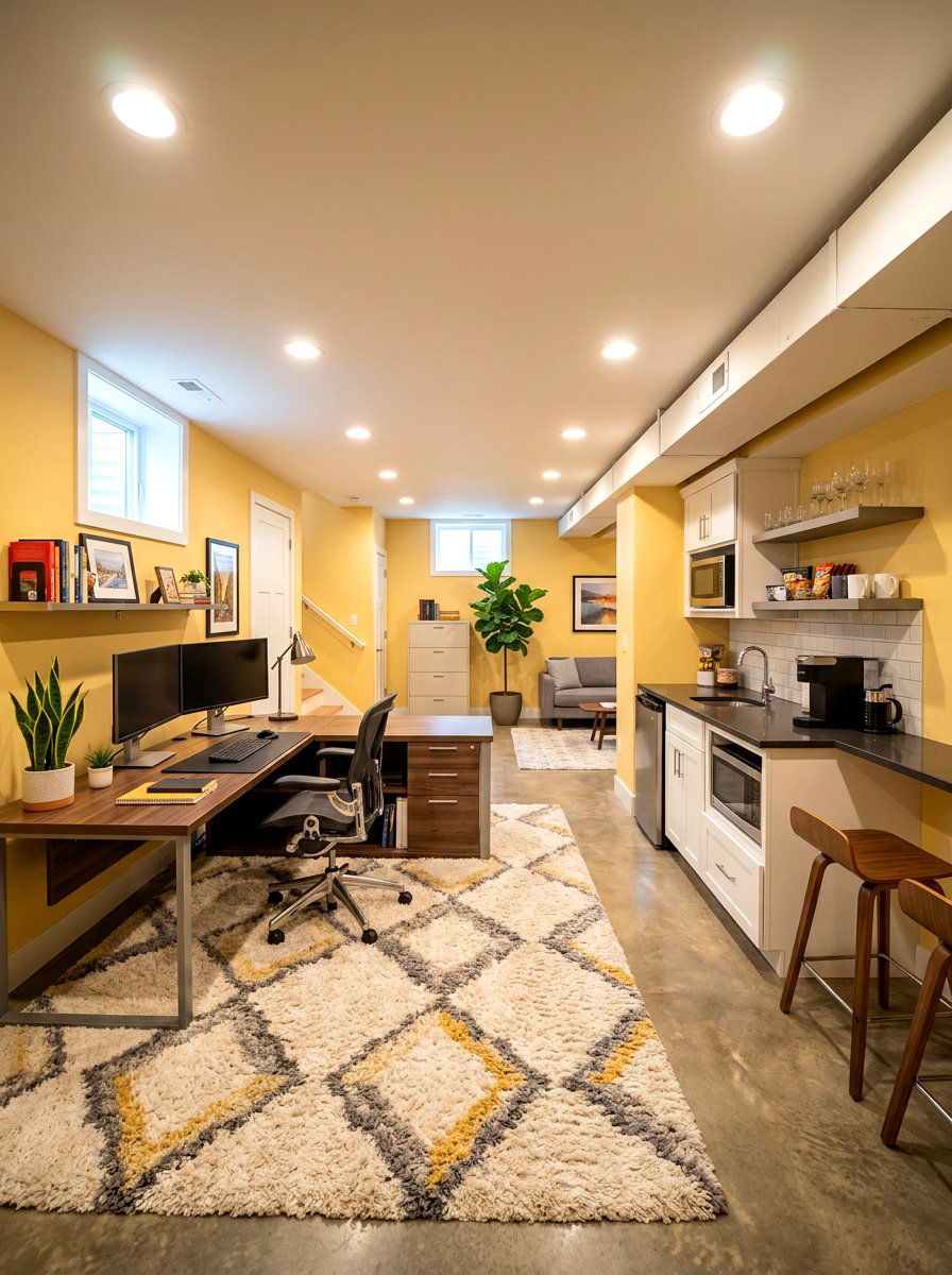Basement office space - 30 cozy home office ideas