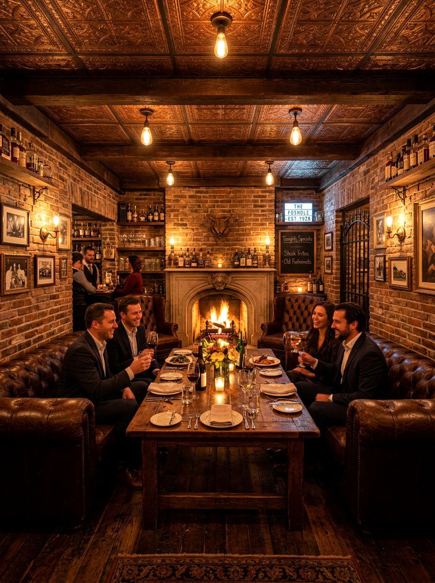 Basement style speakeasy dining room - 30 speakeasy dining room ideas