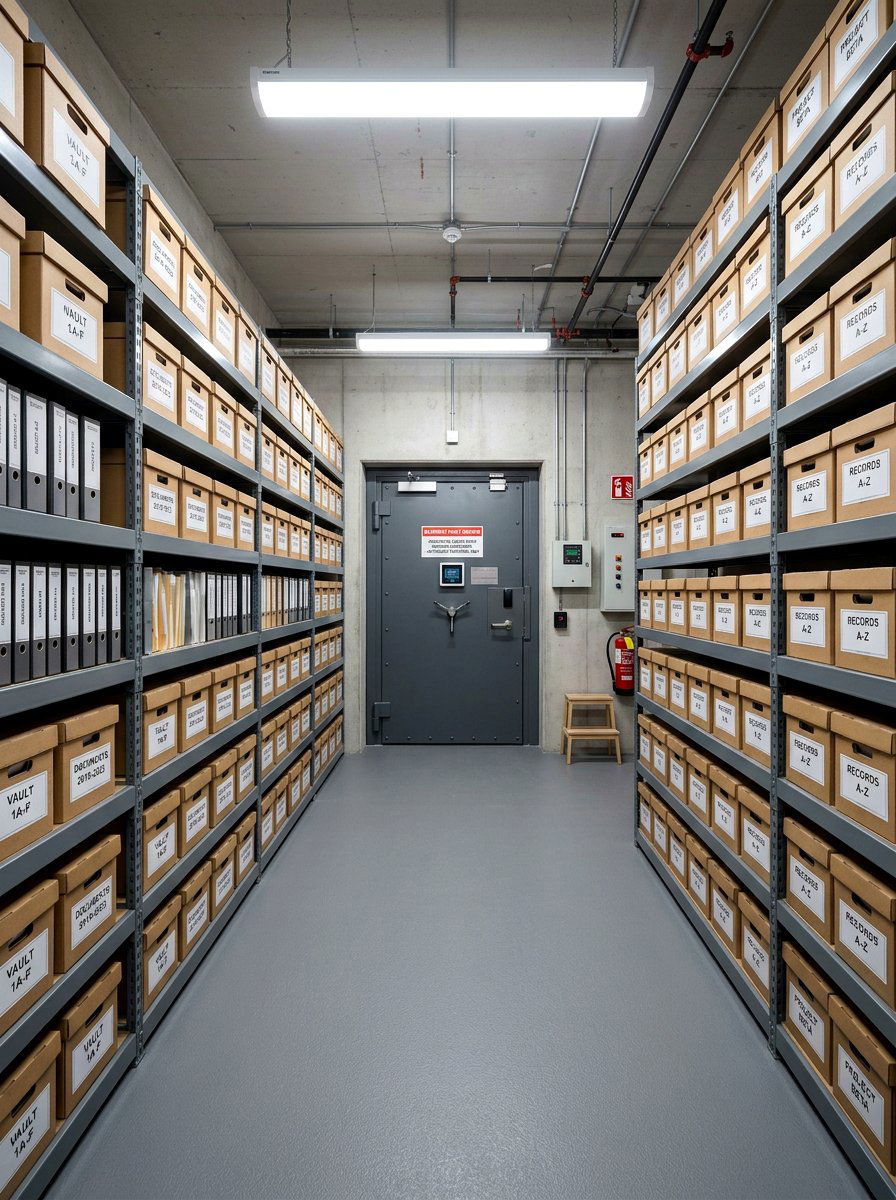 Basement vault archive - 30 home archive room ideas