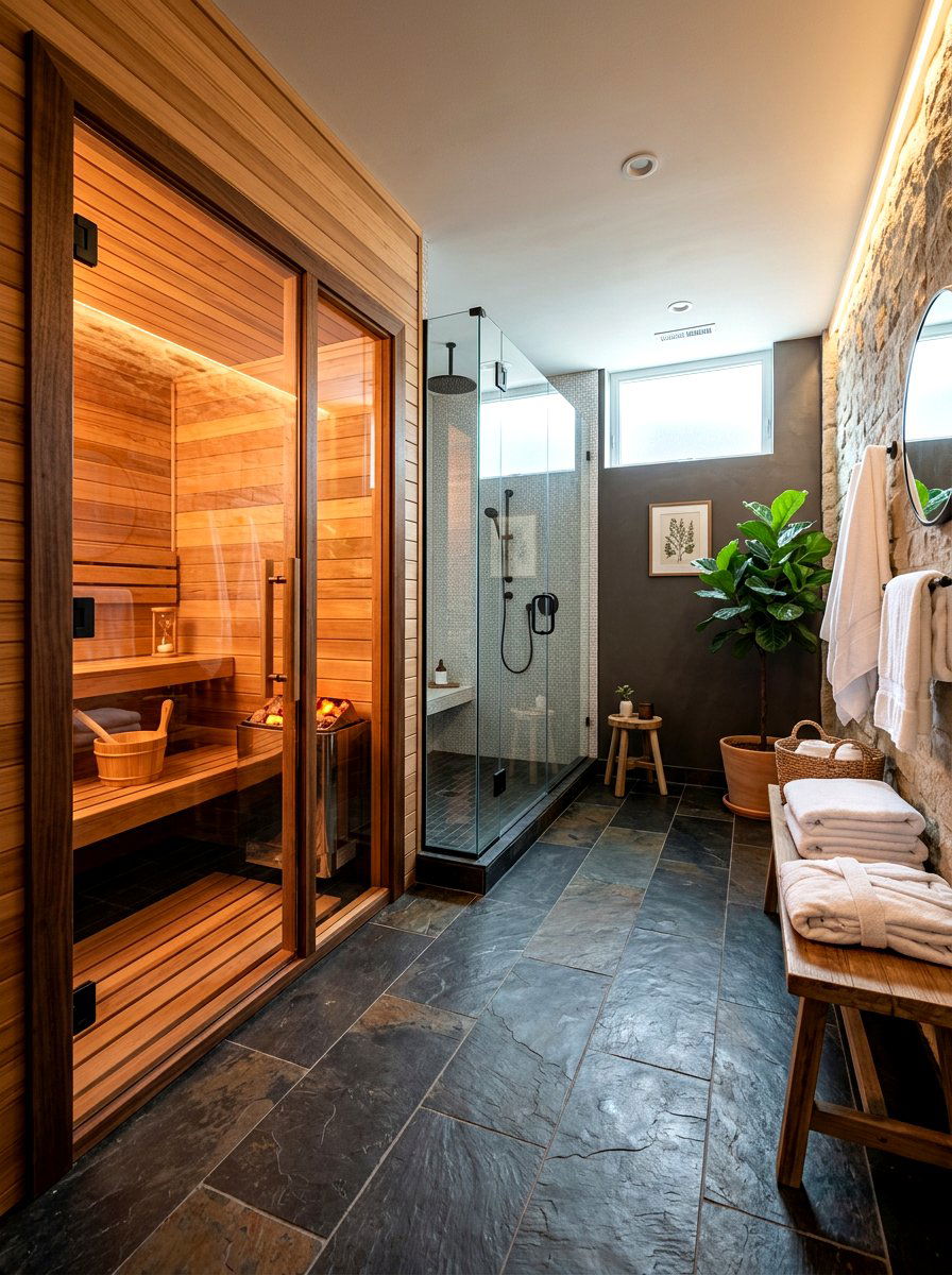 Basement wellness spa - 30 basement ideas