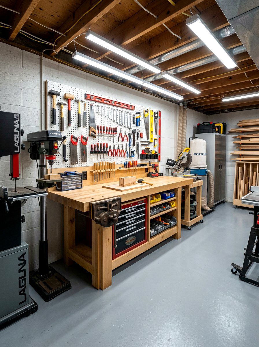 Basement workshop - 30 basement ideas