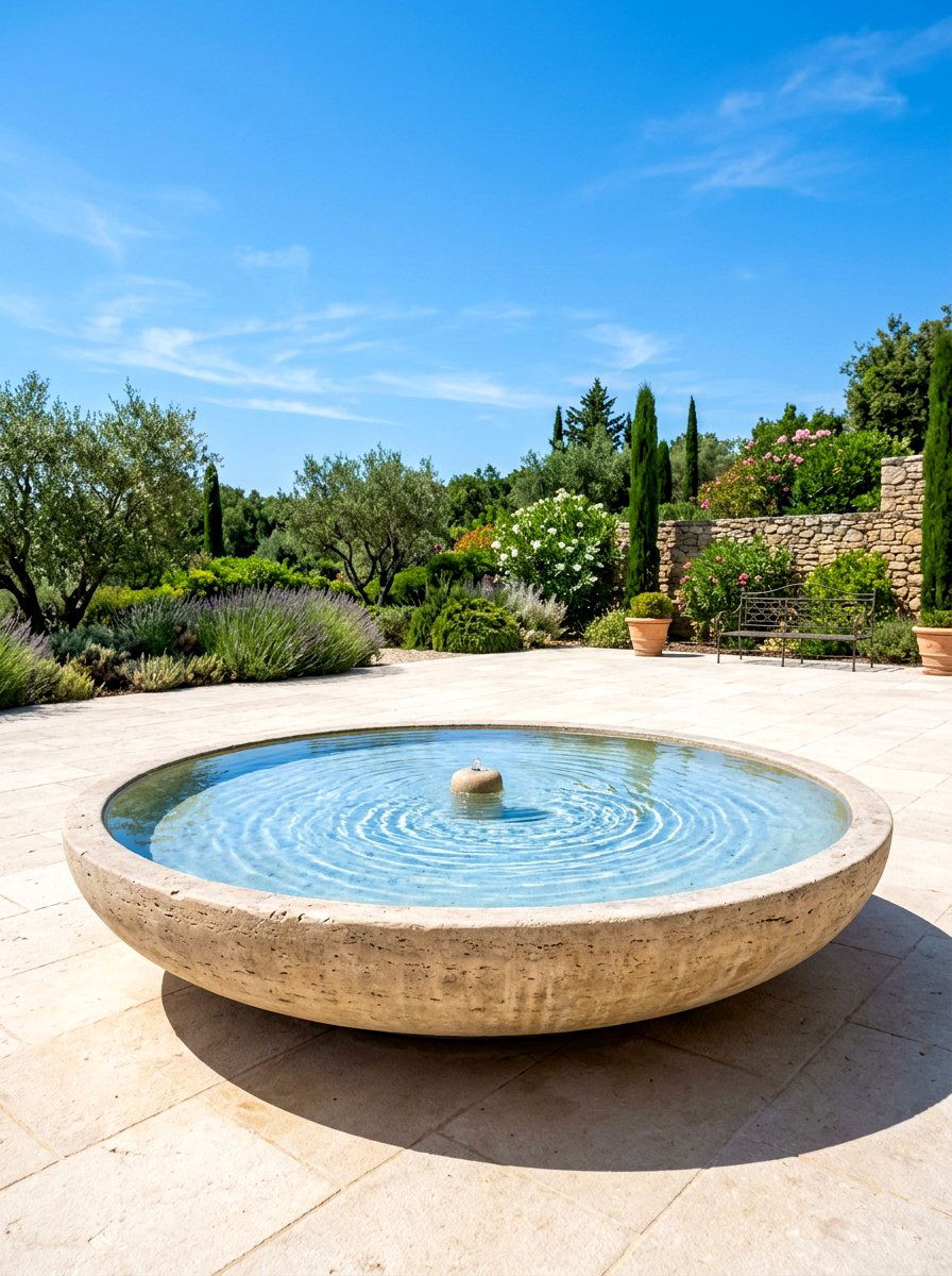 Basin fountain - 30 patio fountain ideas