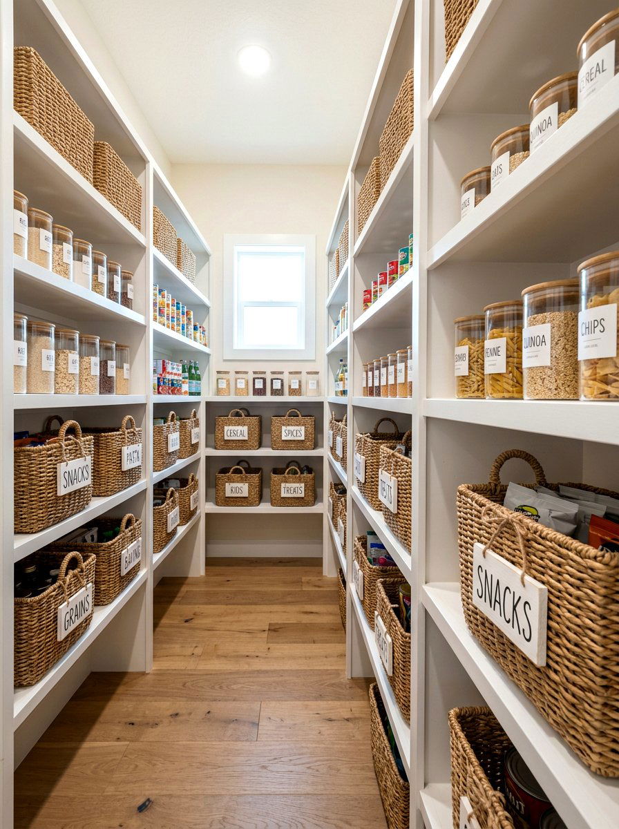 Basket Identification Tags - 30 pantry label ideas