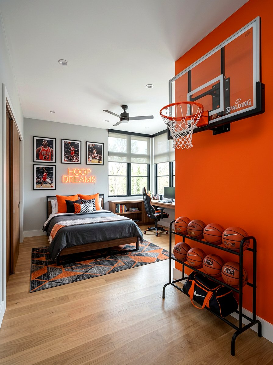 Basketball Hoop - 30 tween boy bedroom ideas