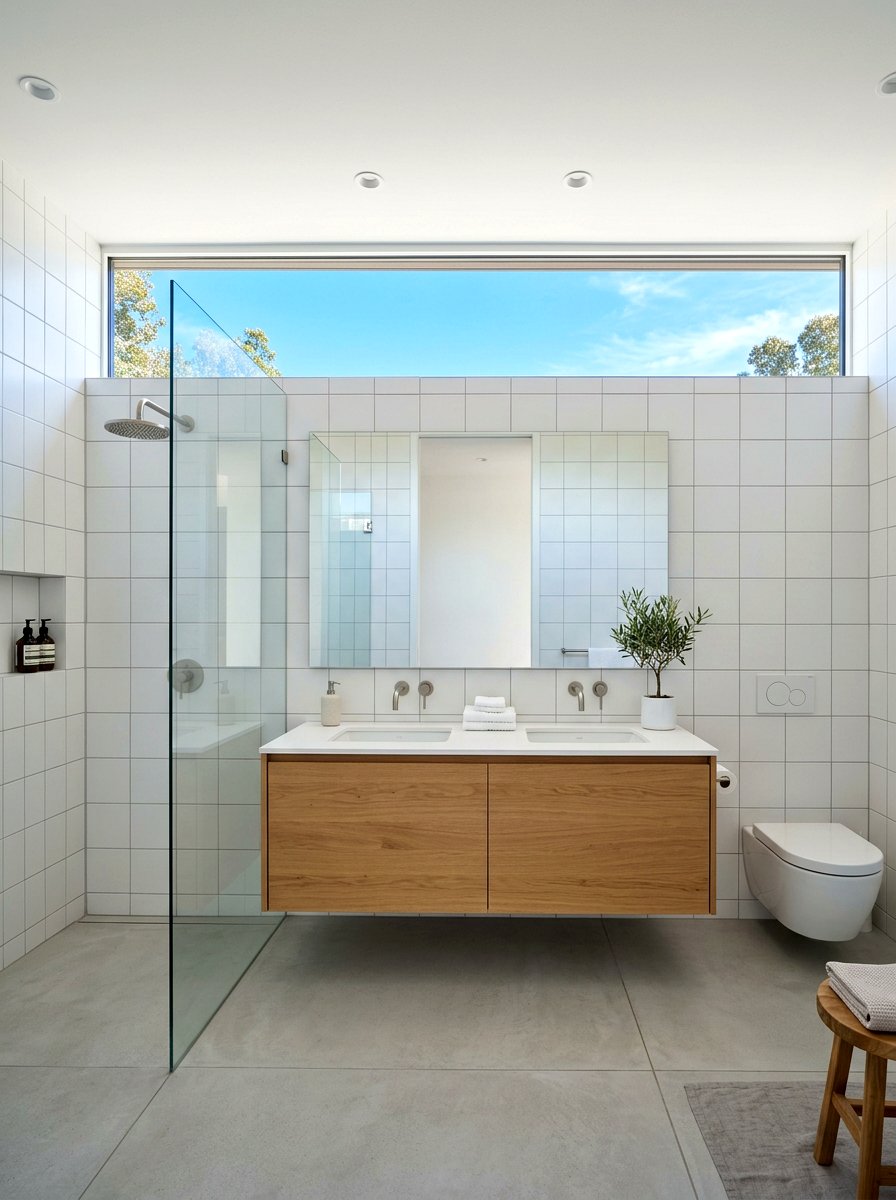 Bathroom Clerestory Window - 30 modern bathroom ideas