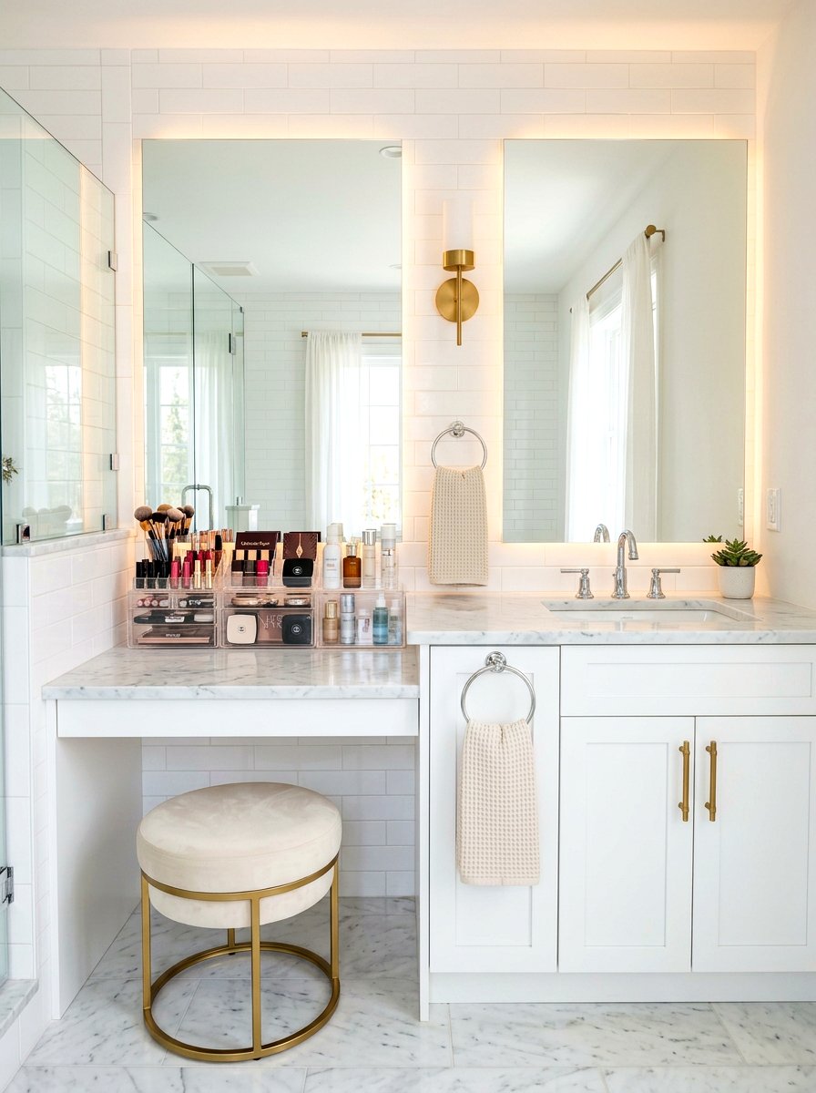 Bathroom Counter Vanity - 30 makeup vanity ideas