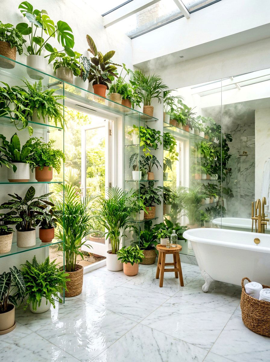 Bathroom Greenhouse - 30 indoor greenhouse ideas