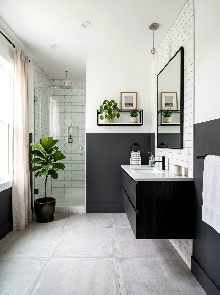 Bathroom Half Wall Paint - 30 two tone wall paint ideas