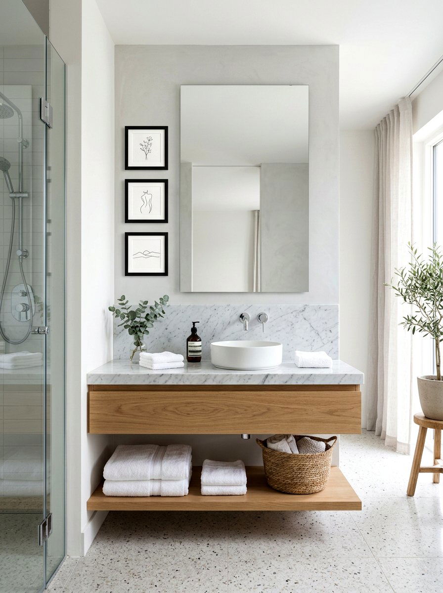 Bathroom Mini Frame Collection - 30 mini salon wall apartment ideas