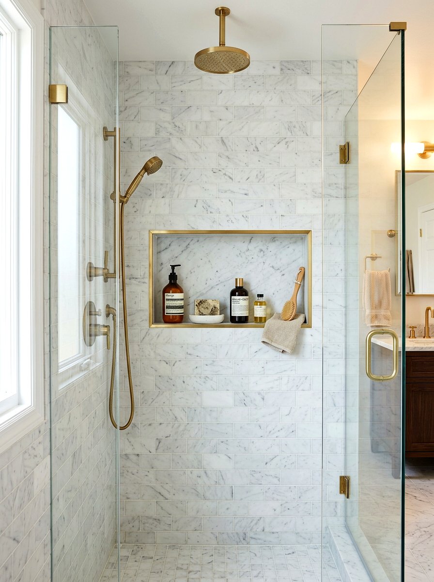 Bathroom Shower Niche - 30 recessed shelf ideas