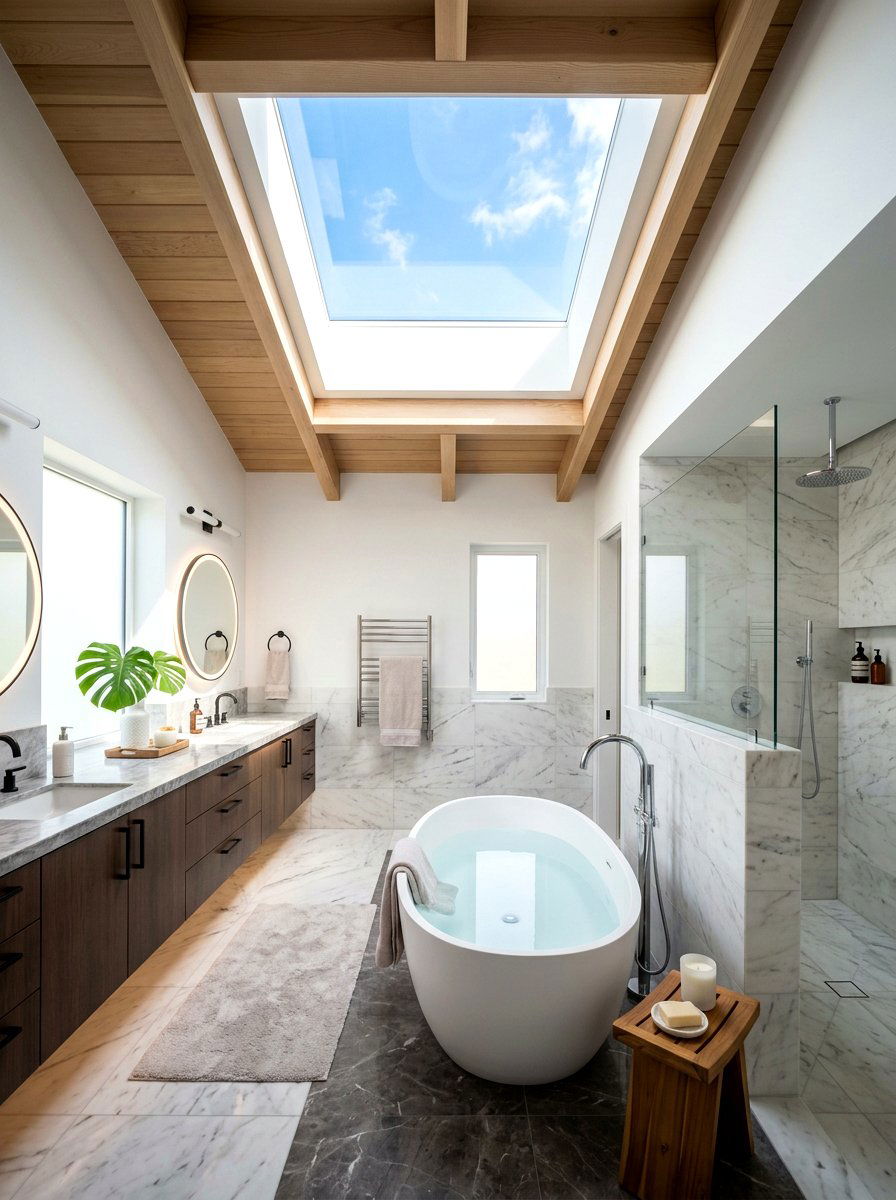 Bathroom Skylight - 30 sunset bathroom ideas