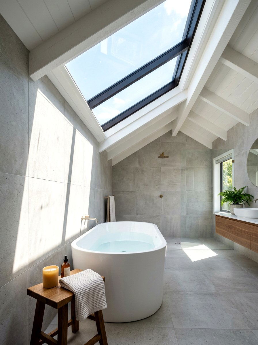 Bathroom Skylight Installation - 30 eco bathroom ideas