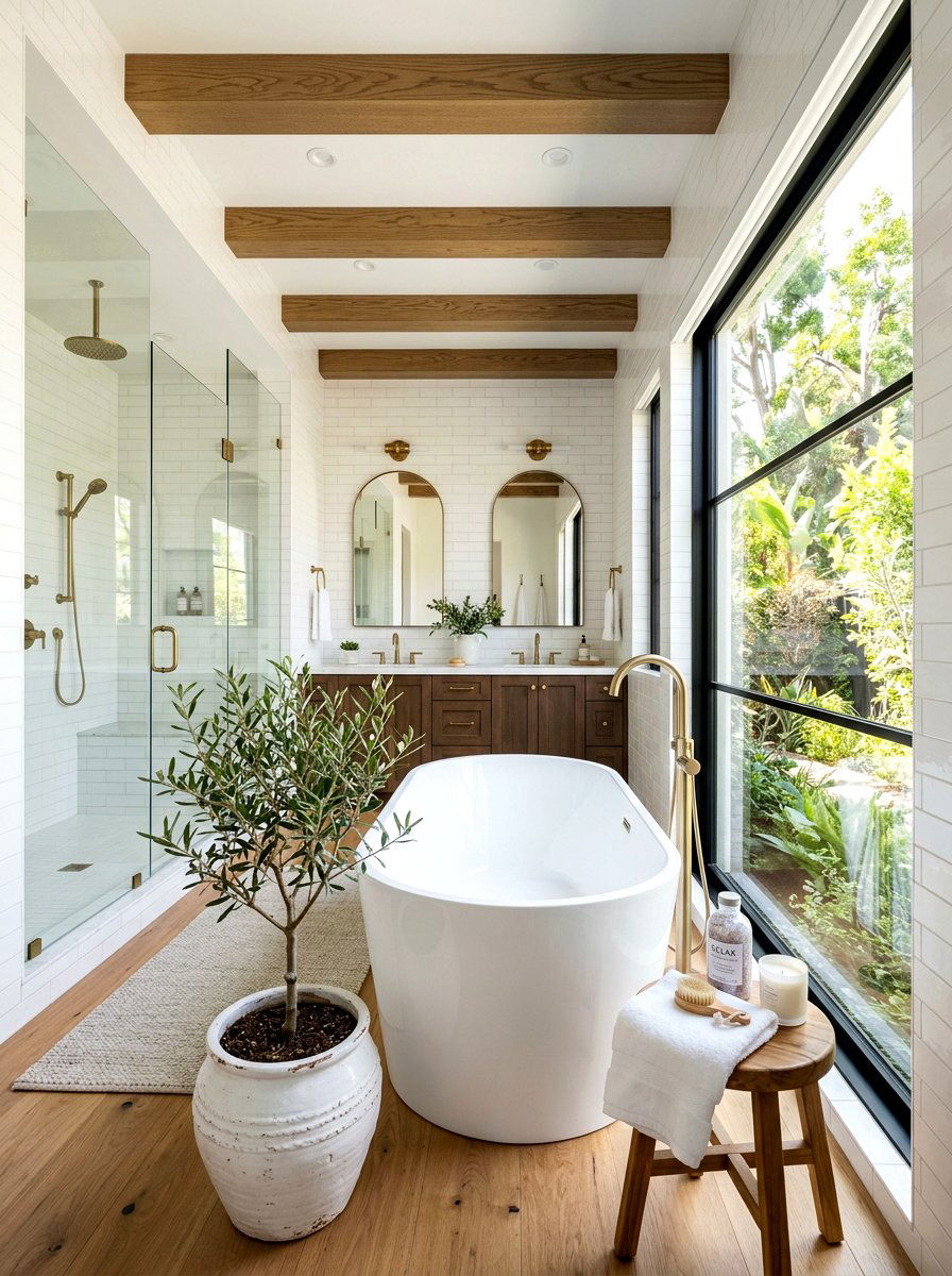 Bathroom Spa Greenery Olive Tree - 30 olive tree decor ideas