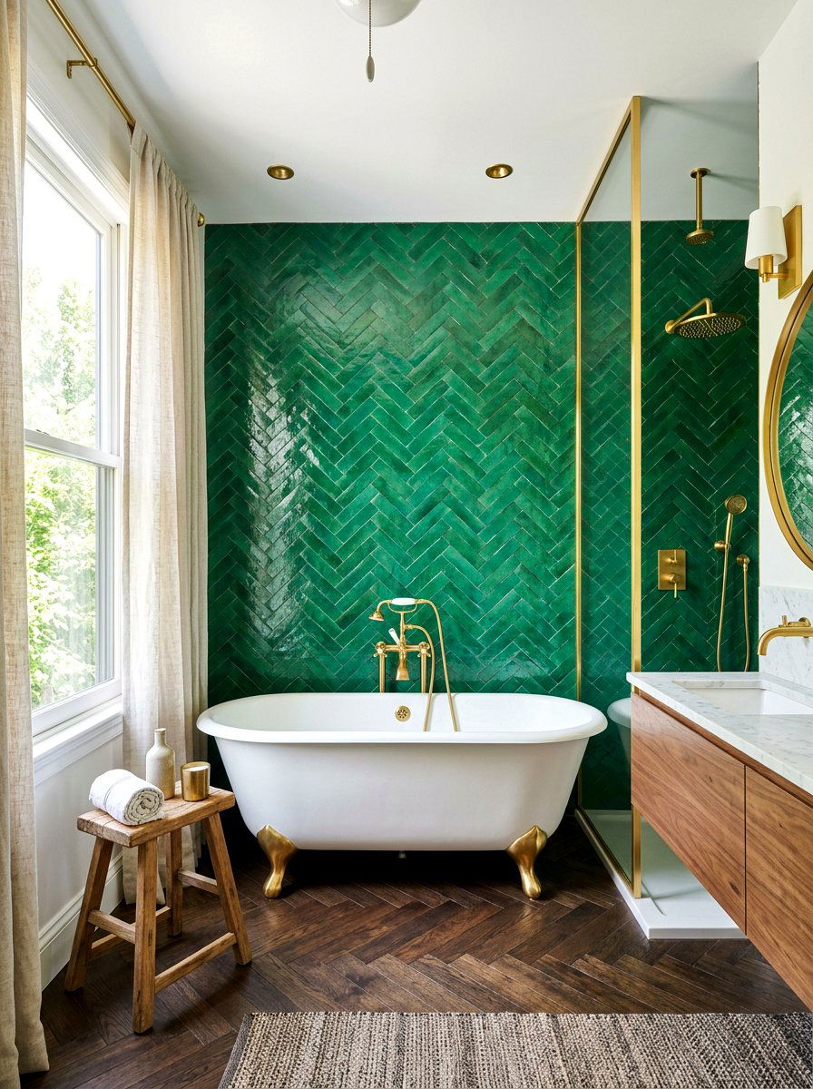 Bathroom Tile Accent Wall - 30 accent wall ideas