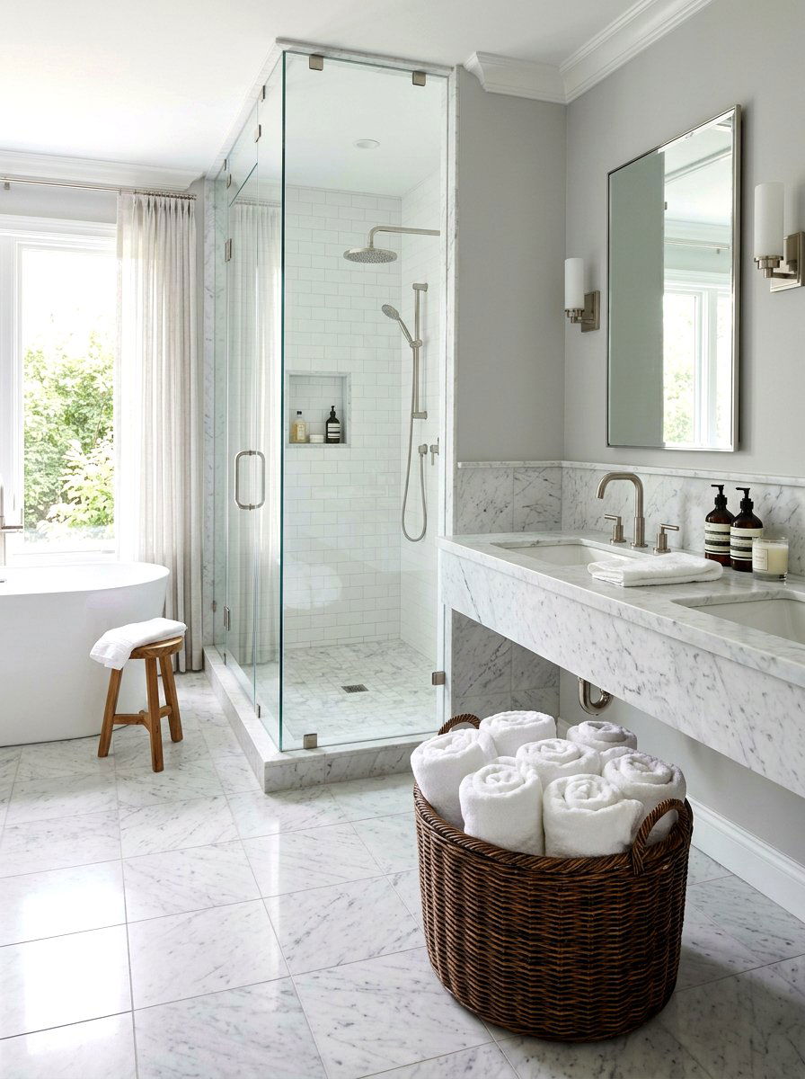 Bathroom Towel Basket - 30 basket storage ideas