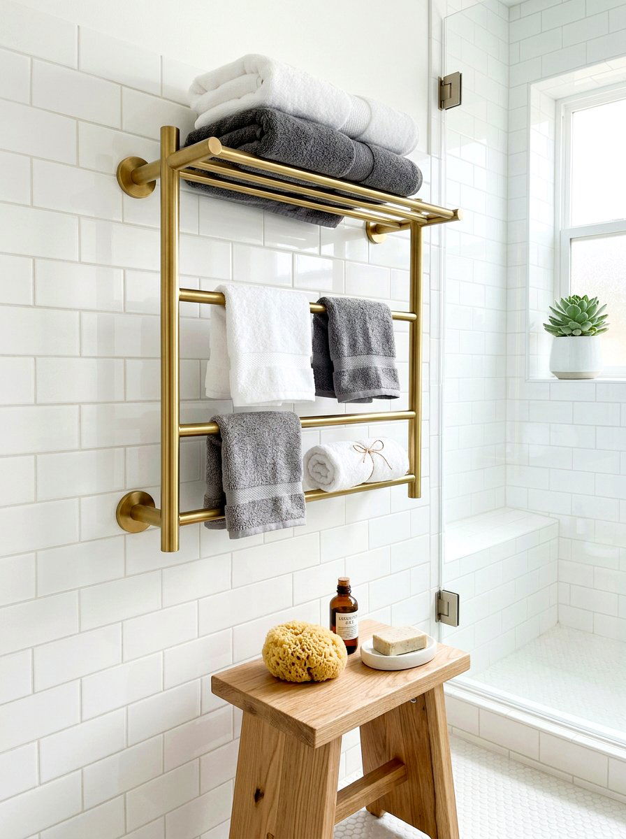 Bathroom Towel Rack - 30 stylish host home ideas