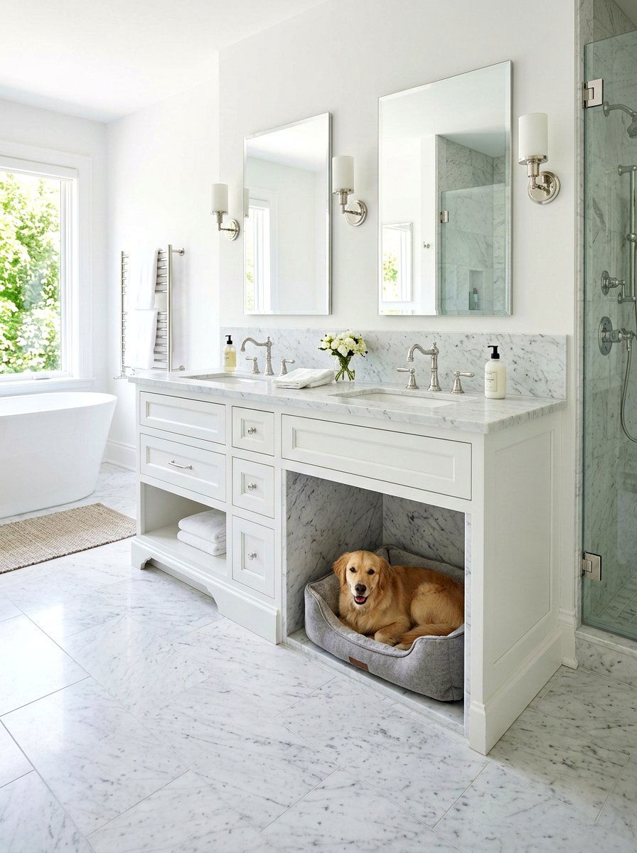 Bathroom Vanity Dog Nook - 30 built in dog nook ideas