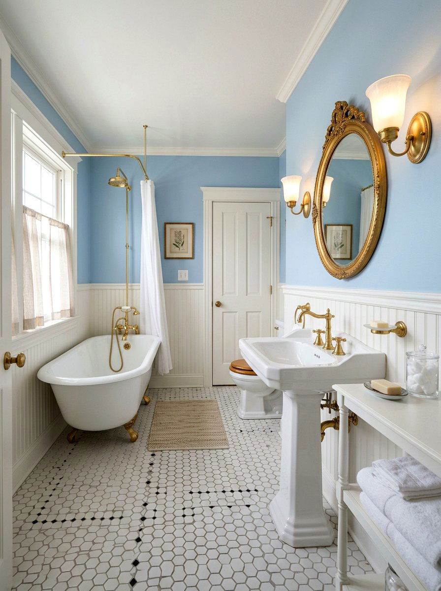 Bathroom Wainscoting - 30 traditional bathroom ideas