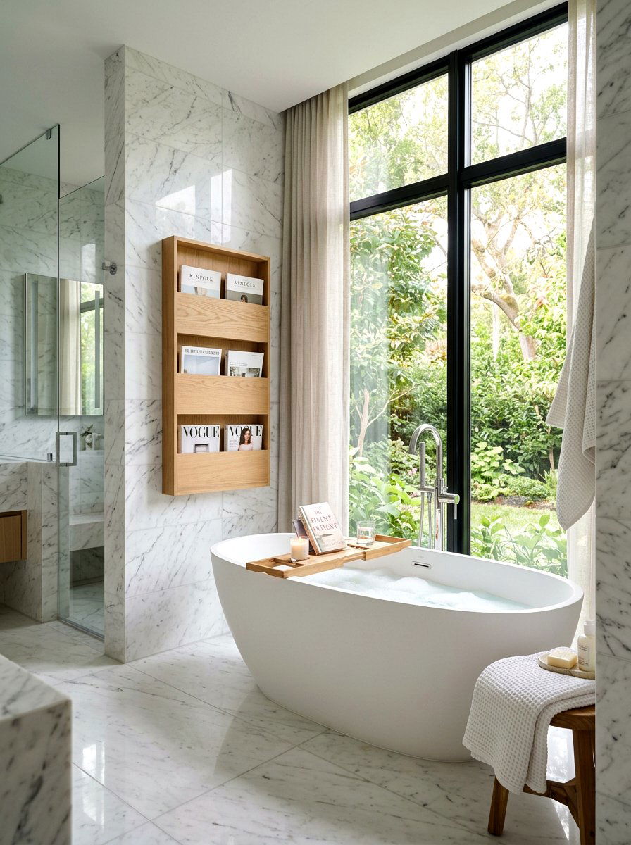 Bathroom Wall Magazine Holder - 30 magazine rack decor ideas