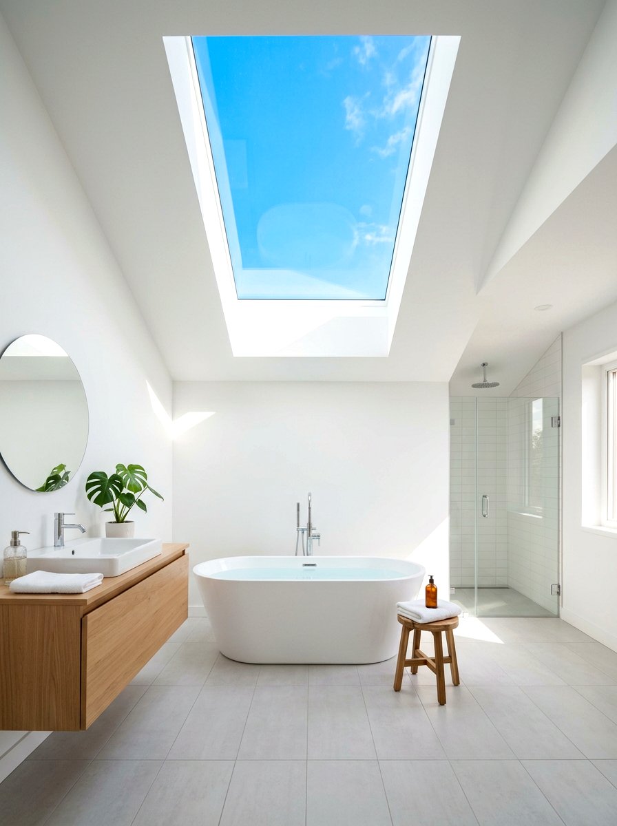 Bathroom With Skylight - 30 cocoon bath ideas