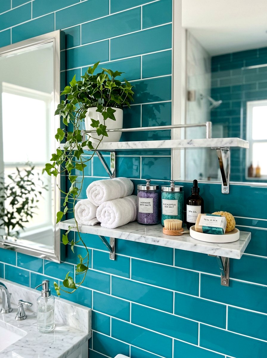 Bathroom wall shelf - 30 wall shelf decor ideas