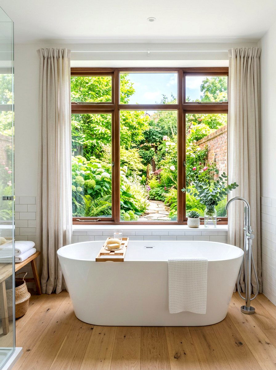 Bathtub Under Window - 30 cocoon bath ideas
