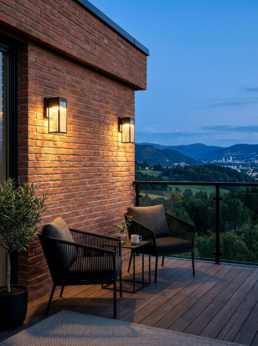 Battery Powered Sconces - 30 apartment patio mood lighting ideas
