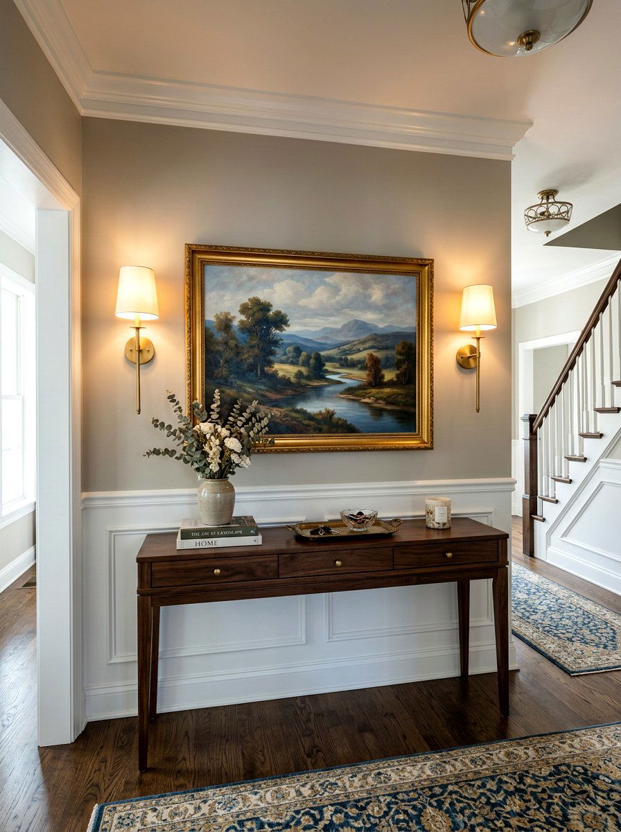 Battery operated wall sconces - 30 renter friendly entryway ideas