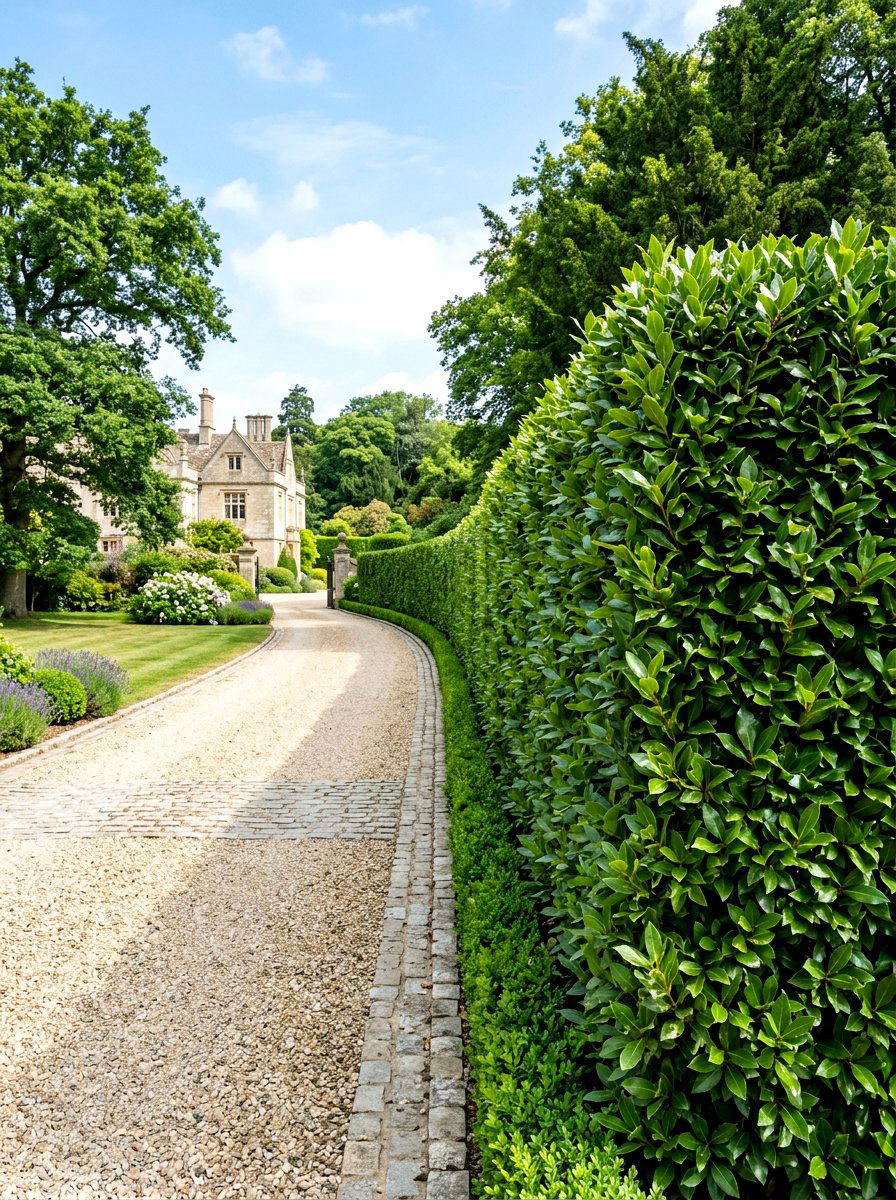 Bay Laurel Formal Hedge - 30 herb border garden ideas