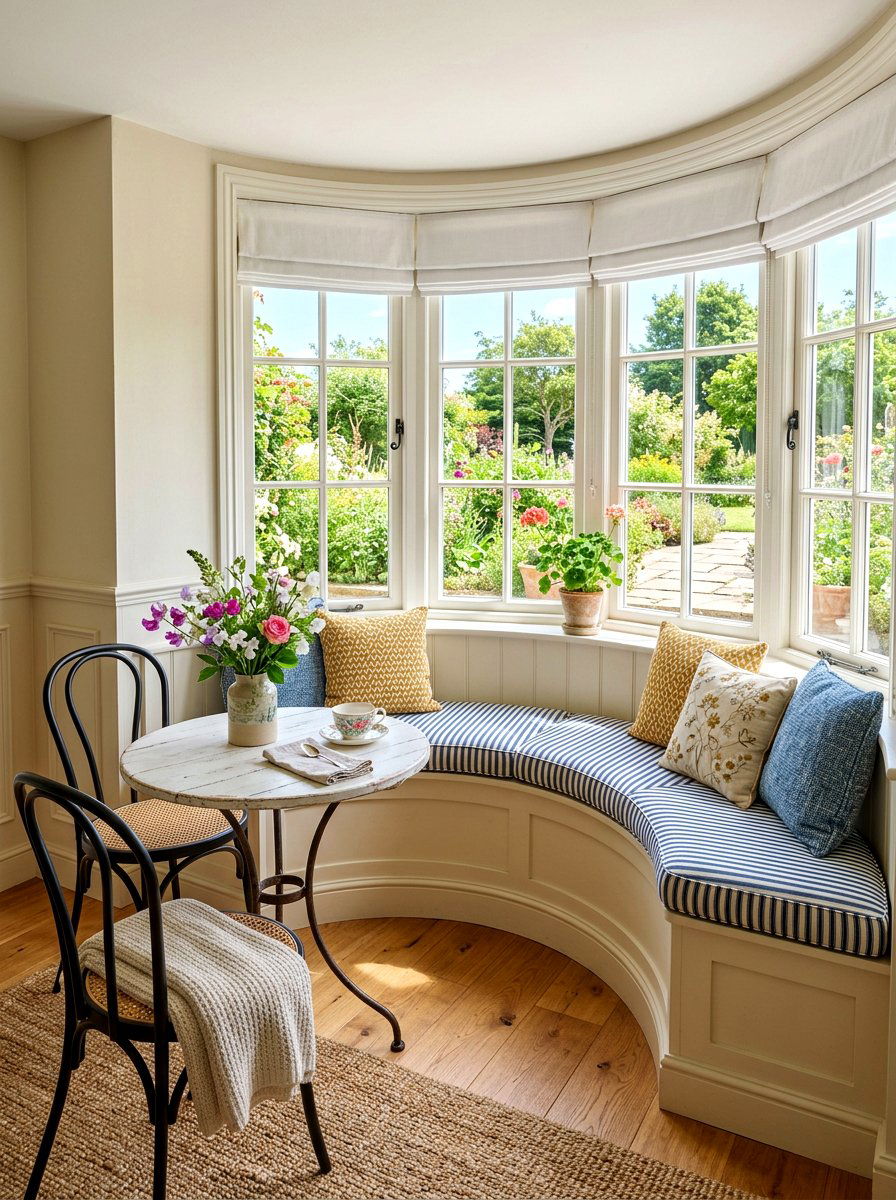 Bay Window Built In Bench - 30 conversation seating ideas