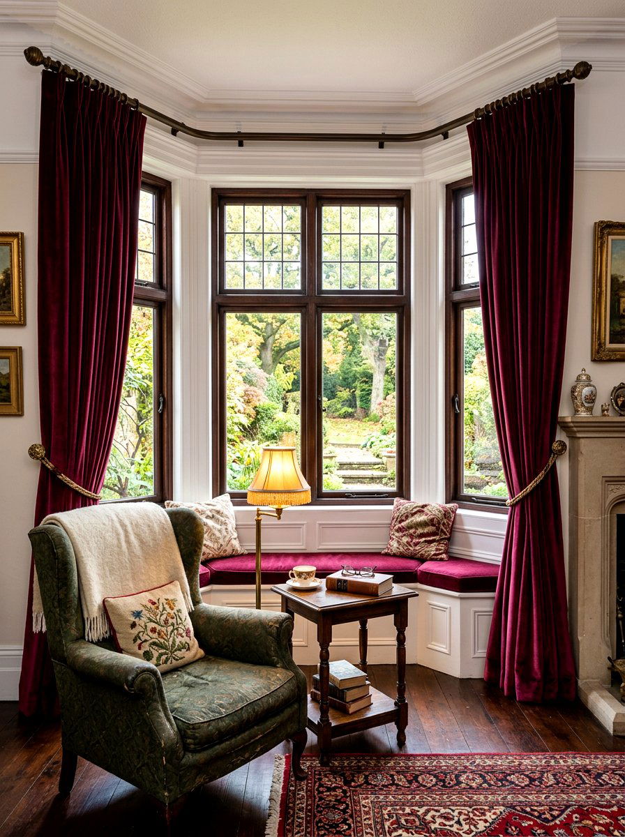Bay Window Curtain Rod - 30 curtain rod styling ideas