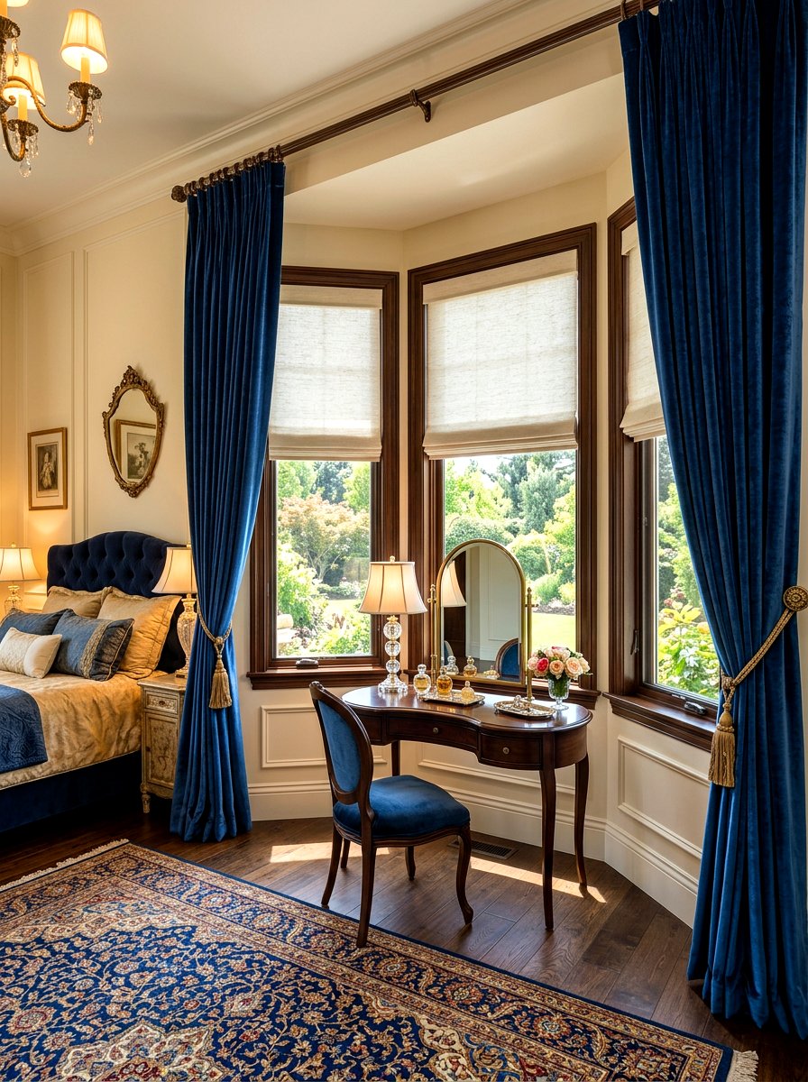 Bay Window Curtains - 30 curtain layering ideas