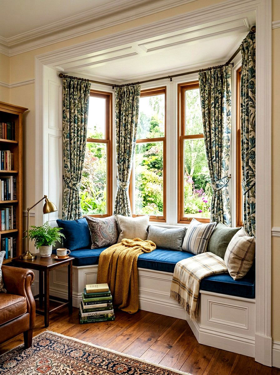 Bay Window Curtains - 30 window treatment ideas
