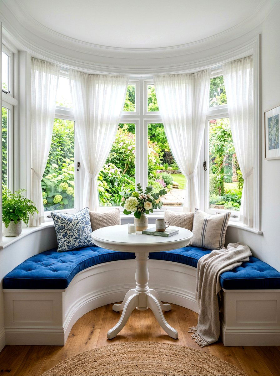 Bay Window Seating - 30 window breakfast nook ideas