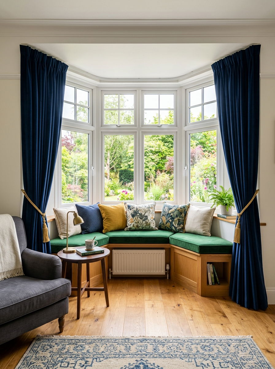Bay window lounge - 30 heritage lounge room ideas