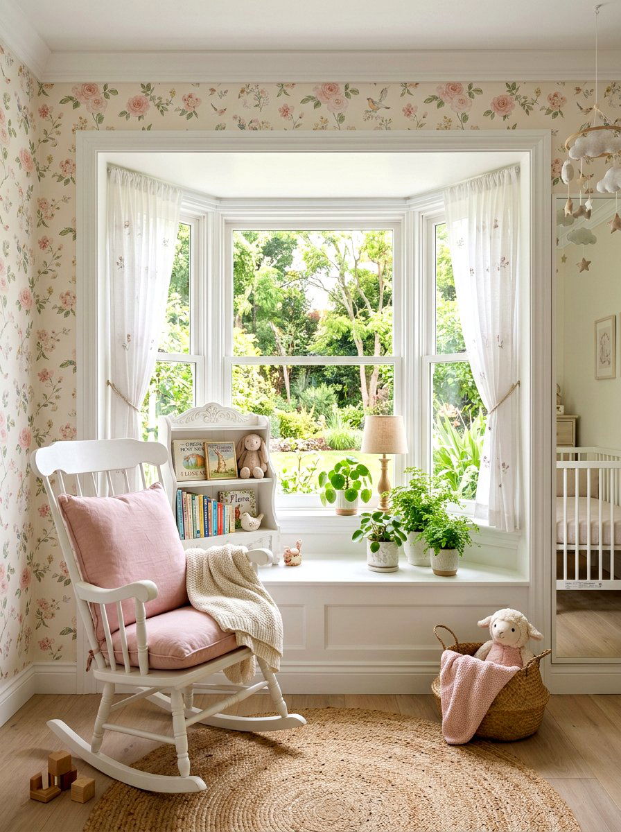 Bay window nursery area - 30 bay window ideas
