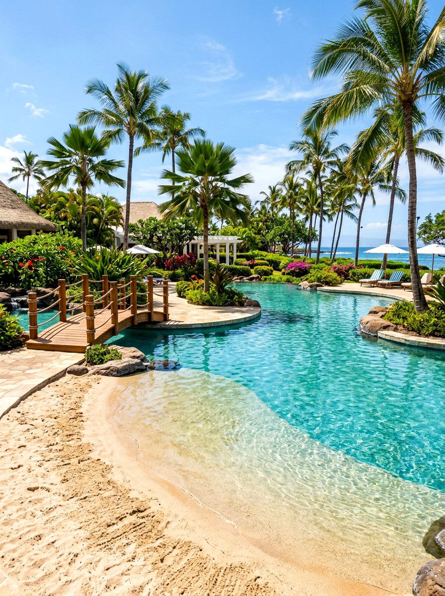 Beach Entry Pool - 30 family pool ideas