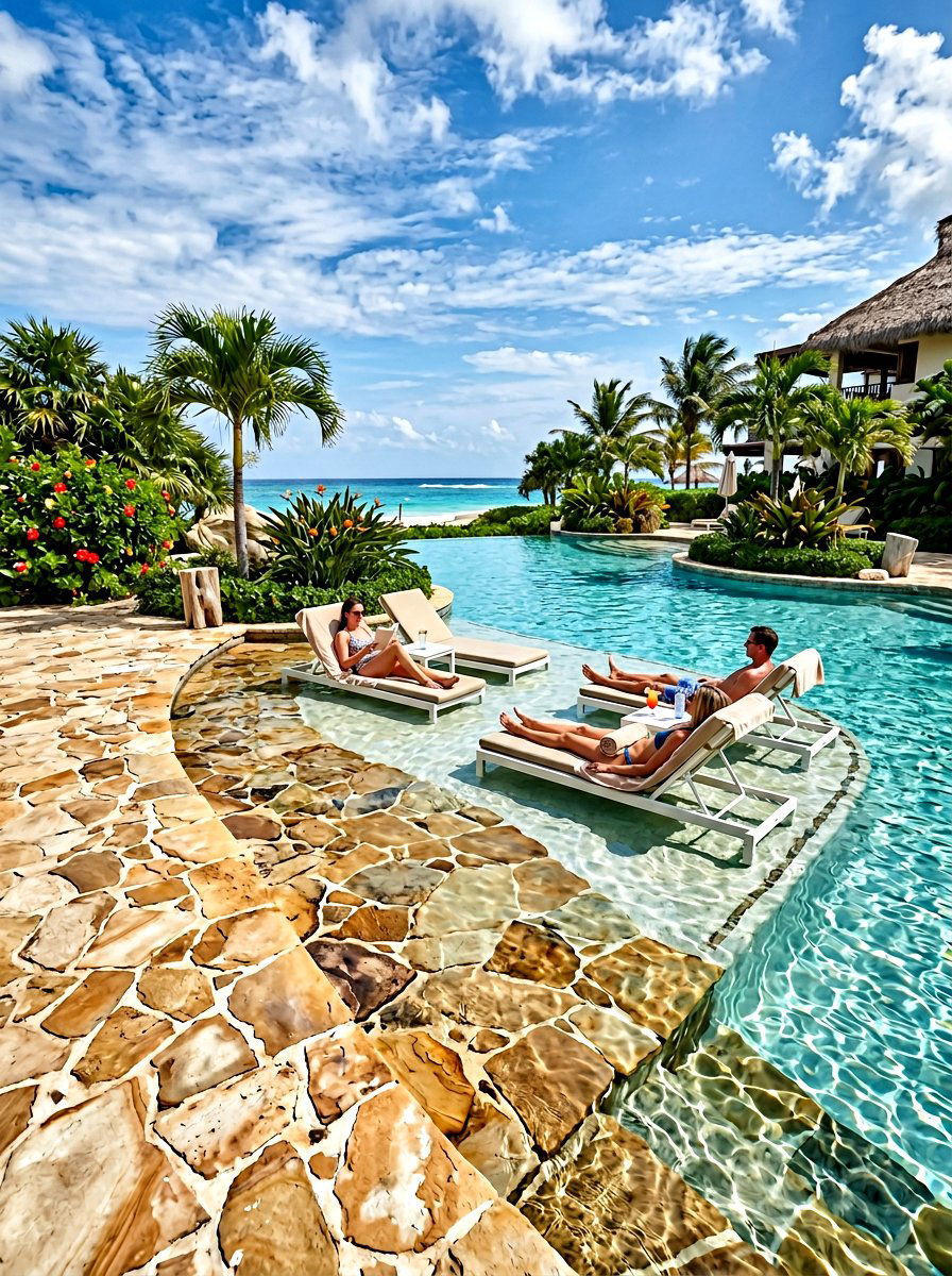 Beach Entry Pool - 30 luxury pool ideas