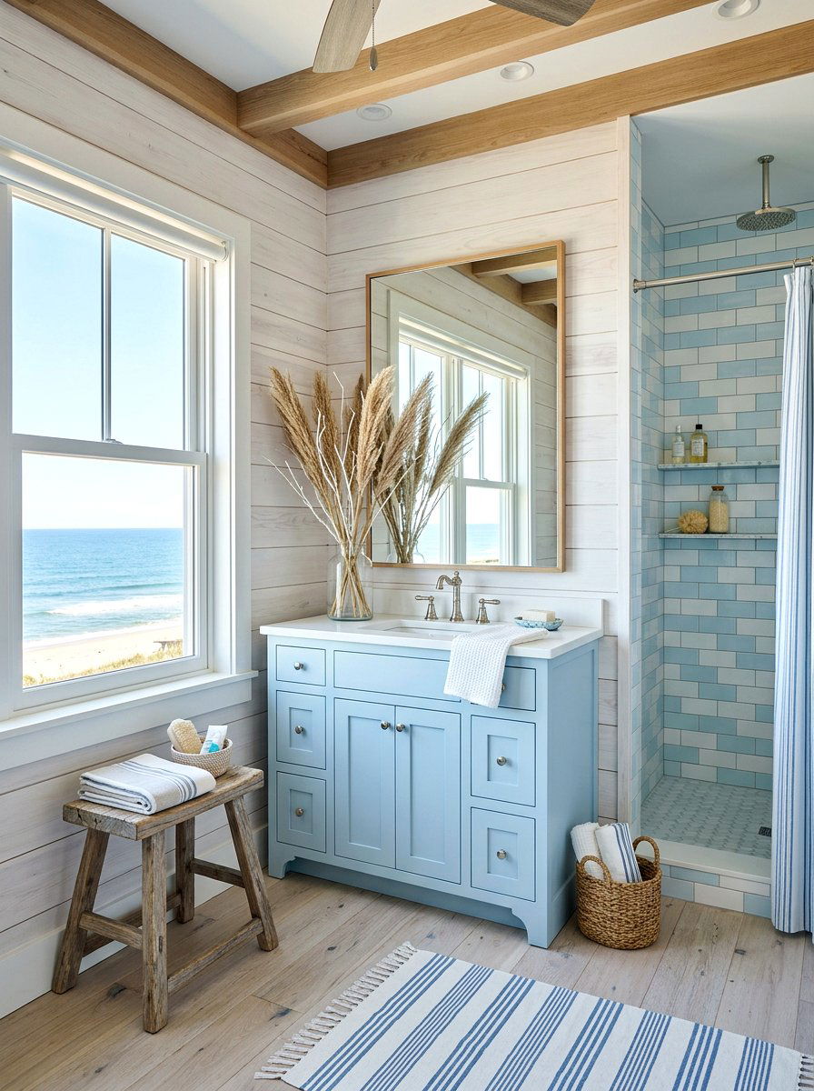 Beach House Bathroom - 30 summer bathroom decor ideas