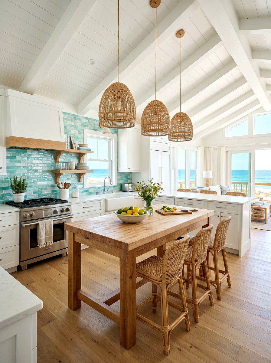 Beach House Kitchen - 30 seaside cottage ideas