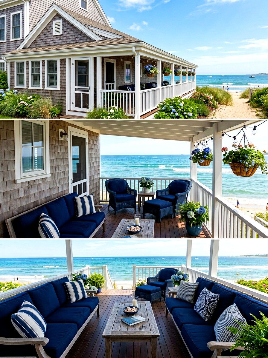 Beach cottage wrap around porch - 30 beach cottage exterior ideas