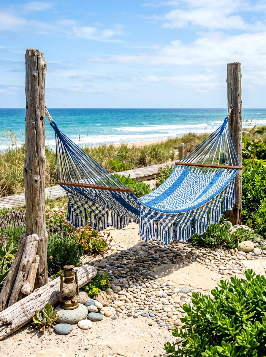 Beach style hammock - 30 hammock patio ideas