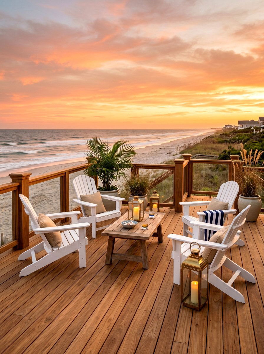 Beachfront Deck - 30 seaside cottage ideas