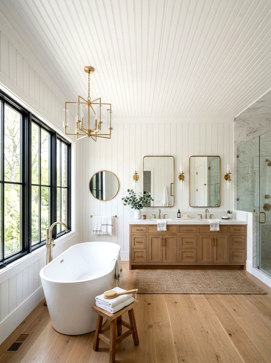 Beadboard Bathroom Ceiling - 30 beadboard bathroom ideas