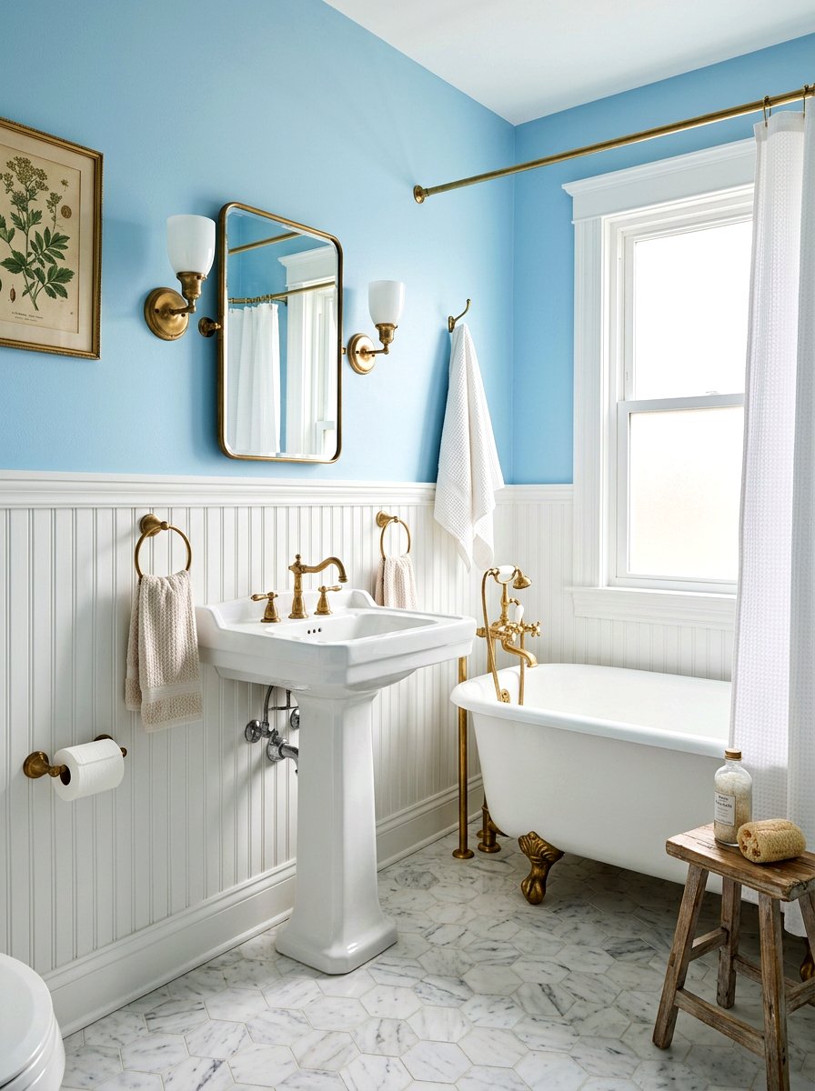 Beadboard Bathroom Wall - 30 half wall paneling ideas