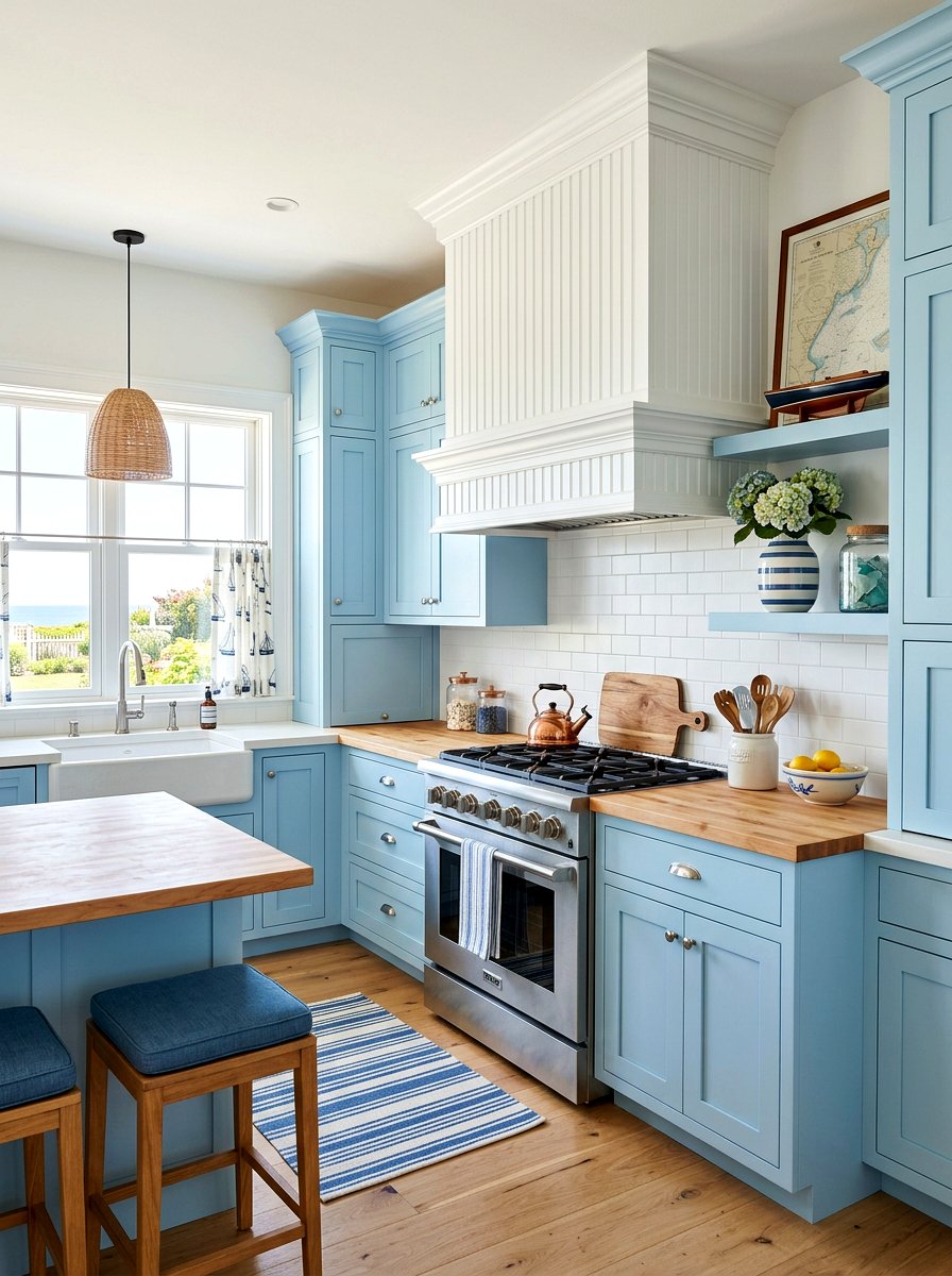 Beadboard Paneled Vent Hood - 30 paneled range hood ideas