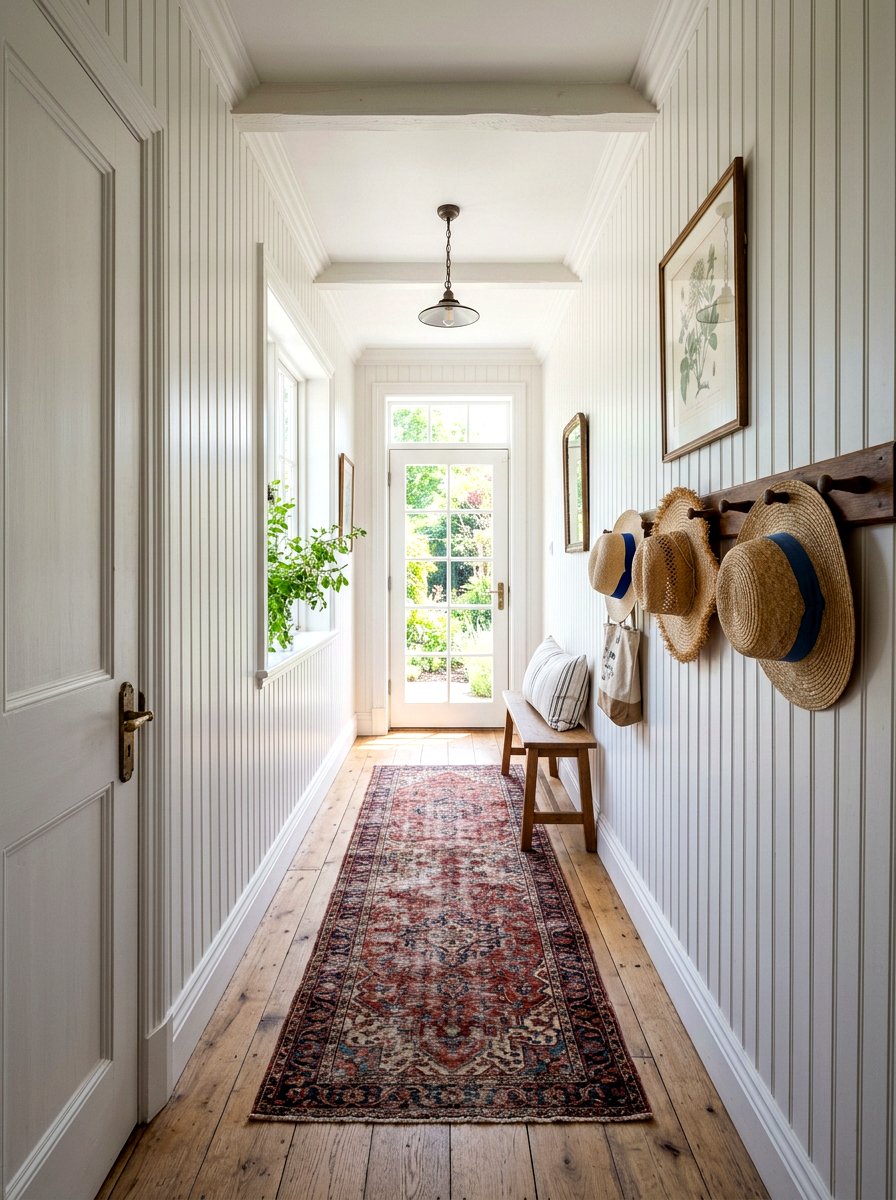 Beadboard Wall Paneling - 30 cottage home decor ideas
