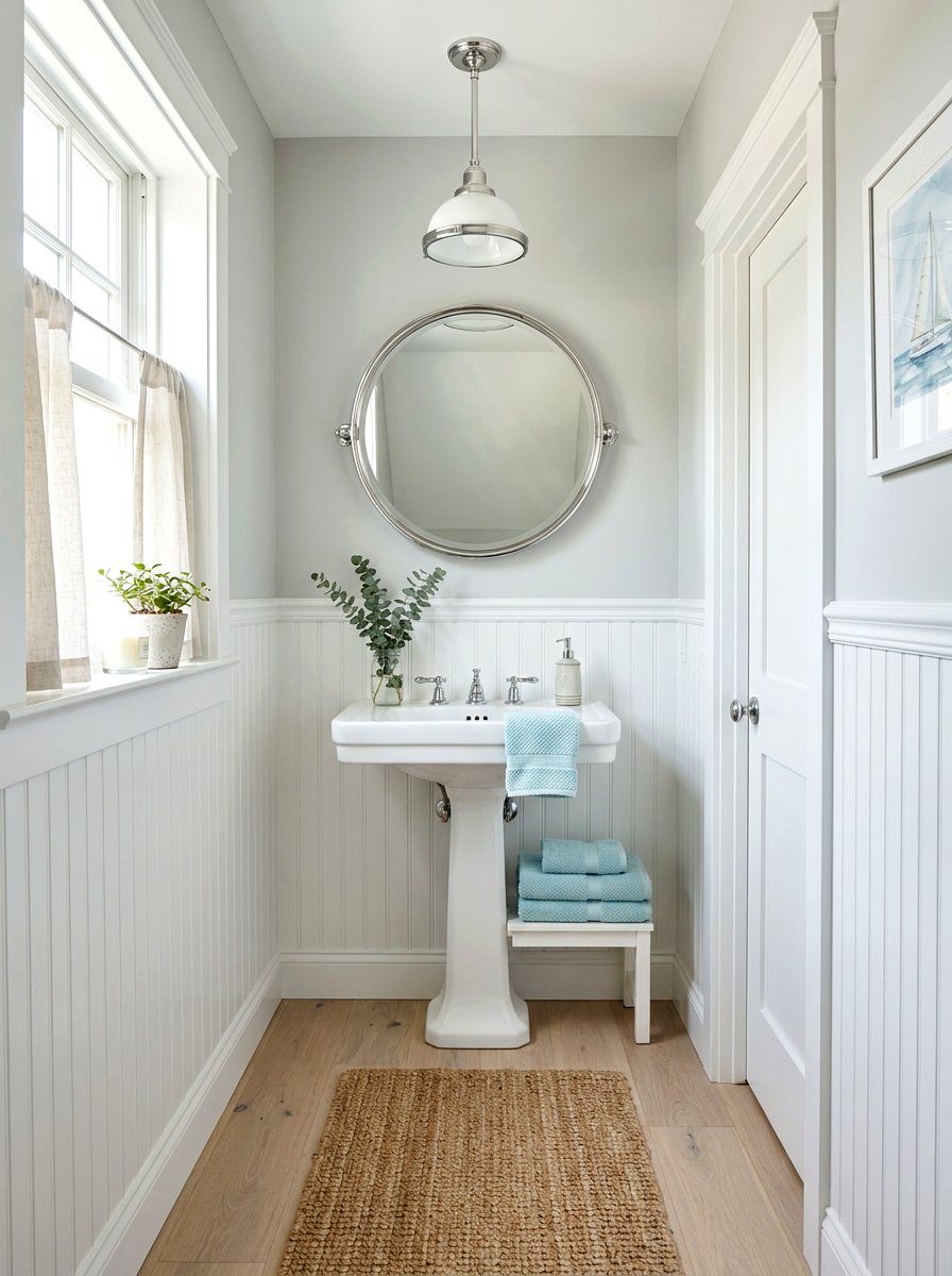Beadboard Wall Paneling - 30 timeless bathroom ideas